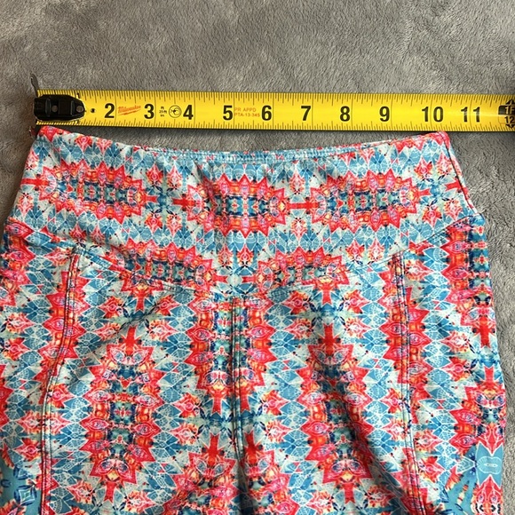 🎯NWOT Wolven Amalfi Flare Blue Pink Size XSP - Picture 12 of 14